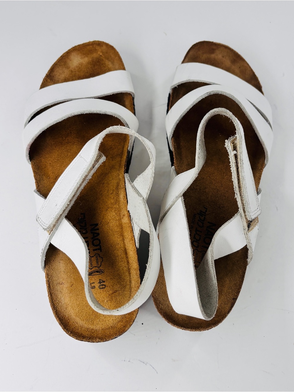 NAOT Kayla sandals size 40 European US leather strappy comfort shoe - Picture 4 of 7